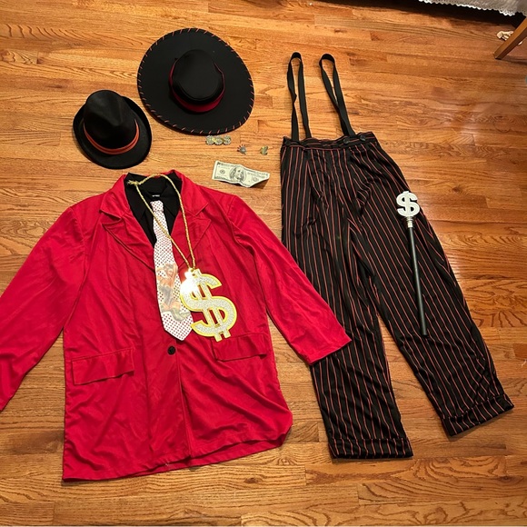 CALIFORNIA COSTUMES PIMP DADDY Men’s size Xl Full Get Up Costume Halloween - Picture 7 of 8